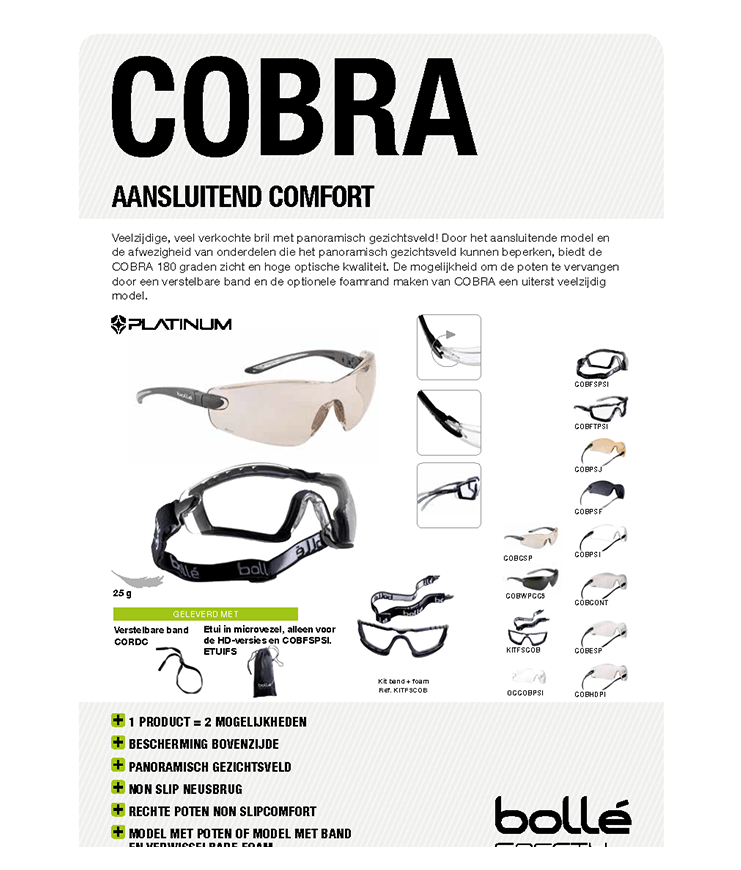 BOLLÉ Slijpbrillen Safety COBRA