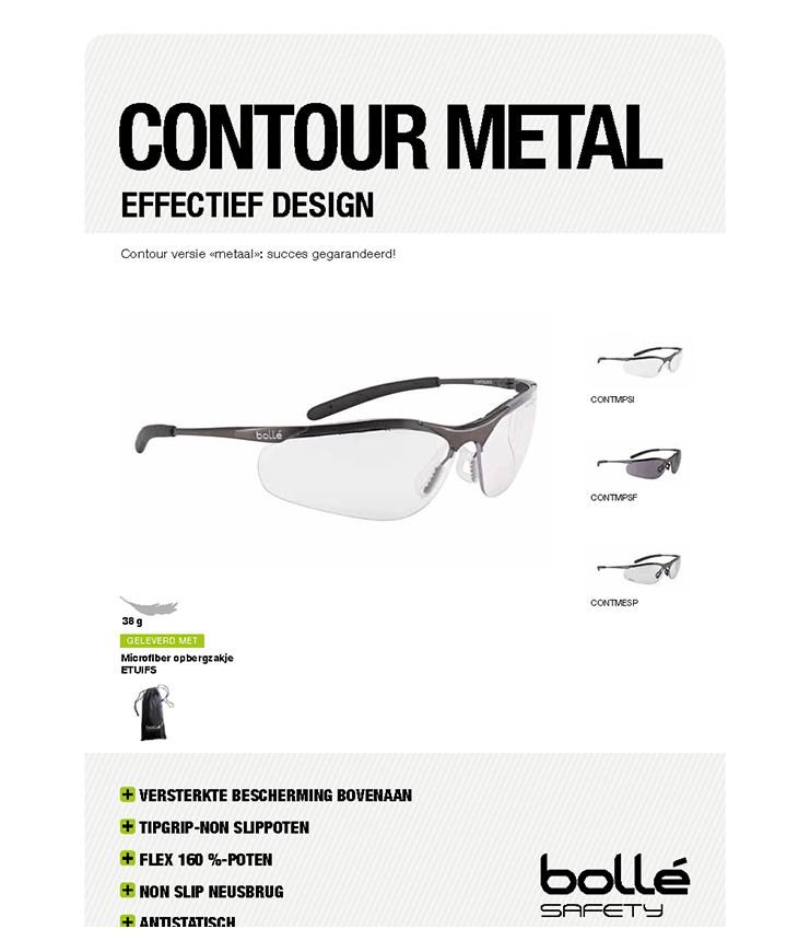 BOLLÉ Safety CONTOUR Metaal