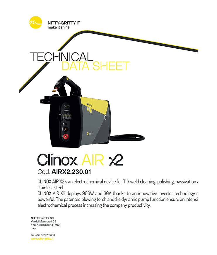 Datasheet Clinox air X2