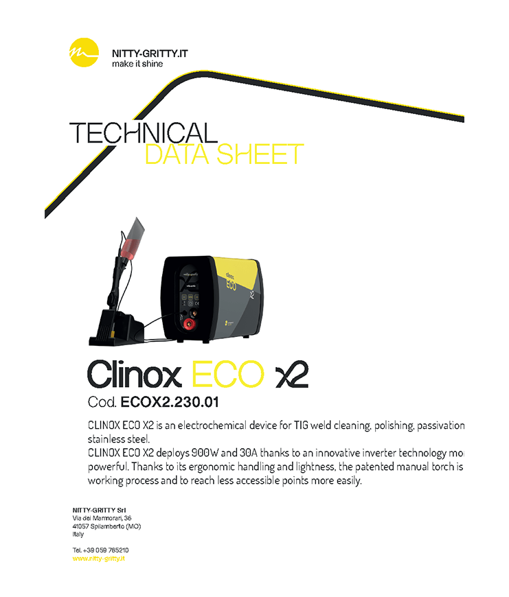 Datasheet Clinox eco X2 