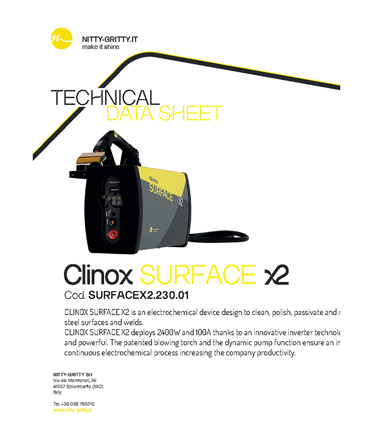 Datasheet Clinox surface X2