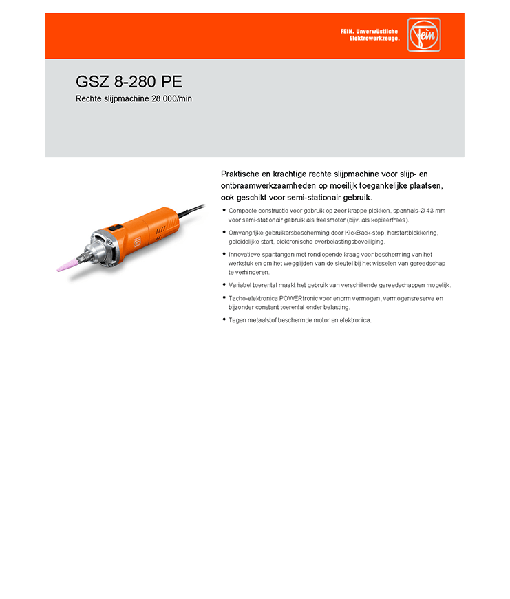 Fein GSZ 8-280 PE 