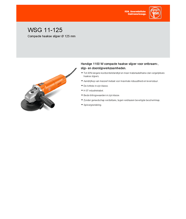 Fein WSG 11-125 