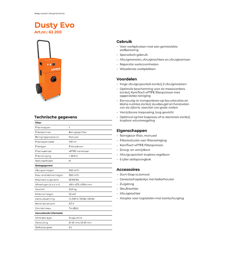 KEMPER Dusty Evo 