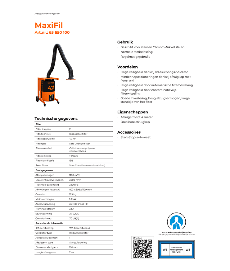 KEMPER MaxiFil Lasrookfilter 
