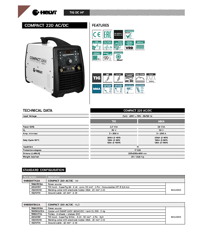 Helvi Compact 220 AC/DC 
