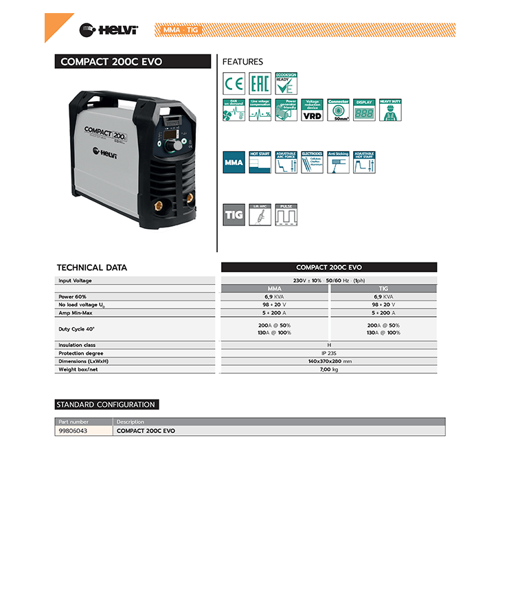 Helvi Compact EVO 200C 
