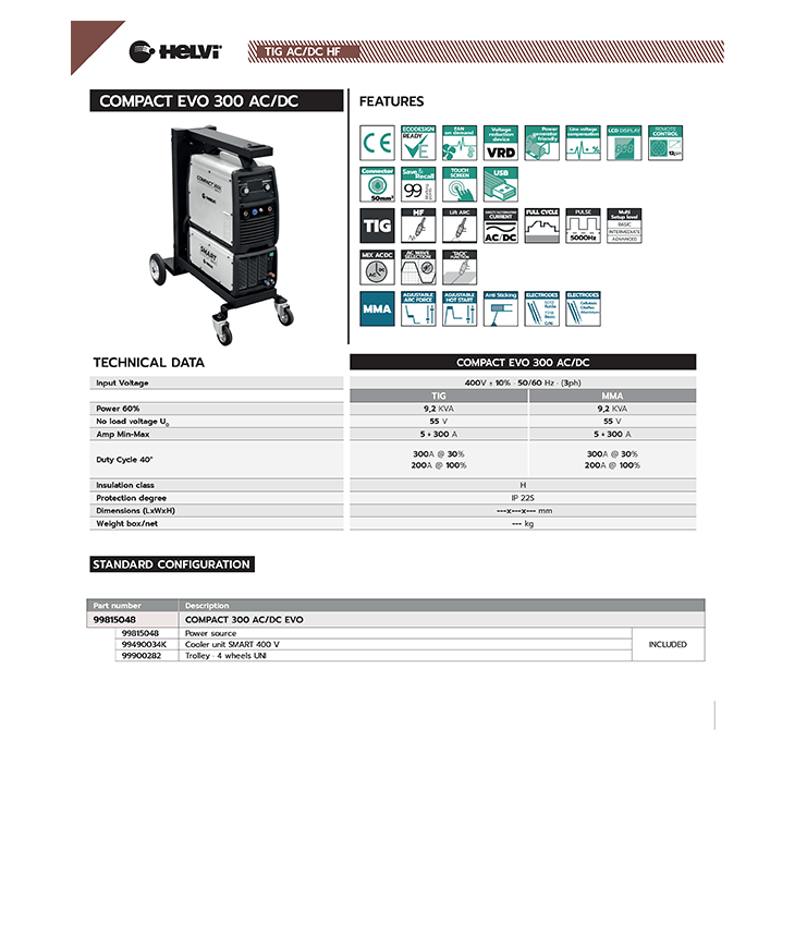 Helvi Compact EVO 300 AC/DC 