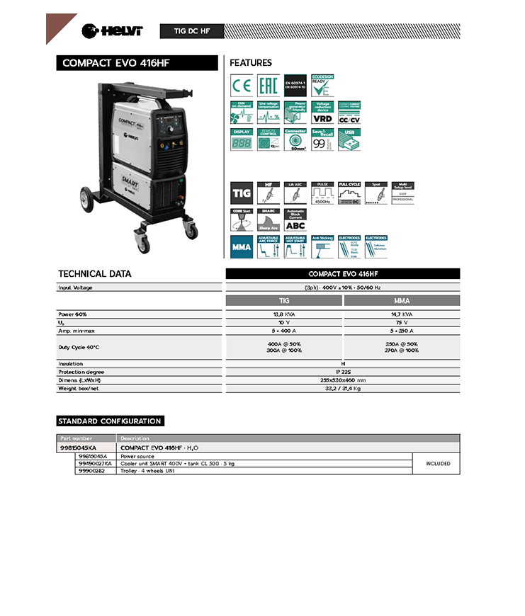 Helvi Compact EVO 416HF 