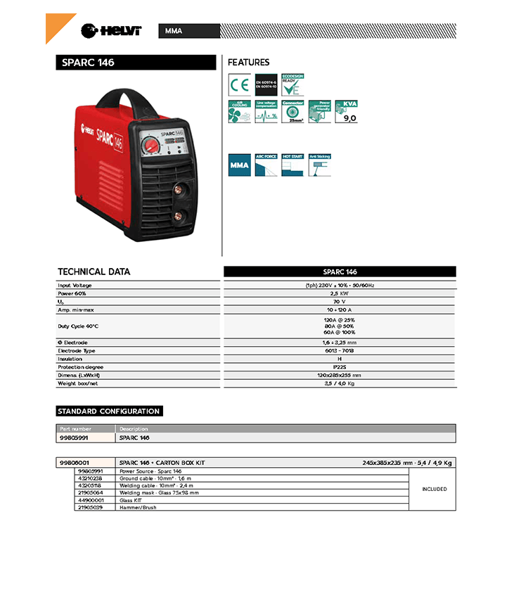 Helvi Sparc 146
