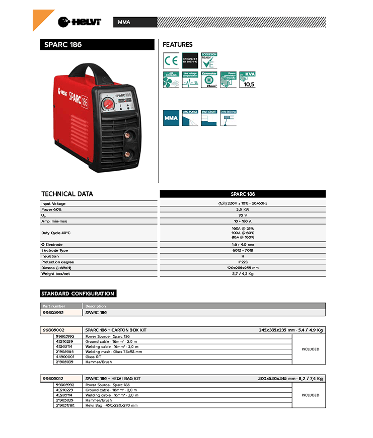 Helvi Sparc 186