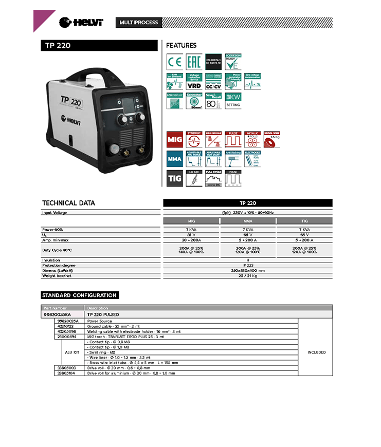 Helvi TP 220