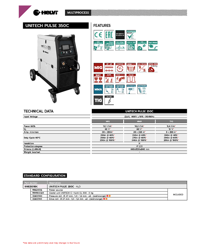 Helvi UniTECH PULSE 350C