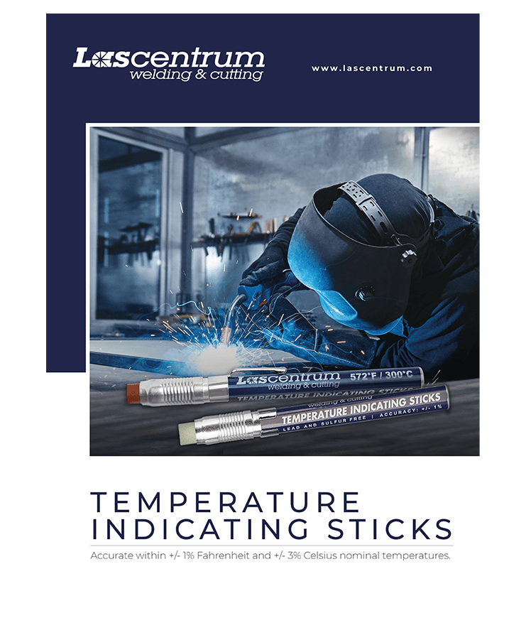 Temperature indicating sticks